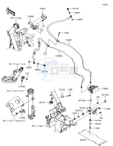 VULCAN S ABS EN650EHF XX (EU ME A(FRICA) drawing Brake Piping