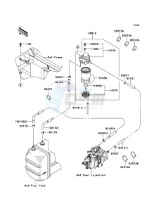 MULE 4010 DIESEL 4x4 KAF950FBF EU drawing Fuel Pump