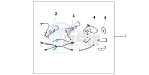 XL1000V VARADERO drawing GRIP HEATER SS/ON-OF