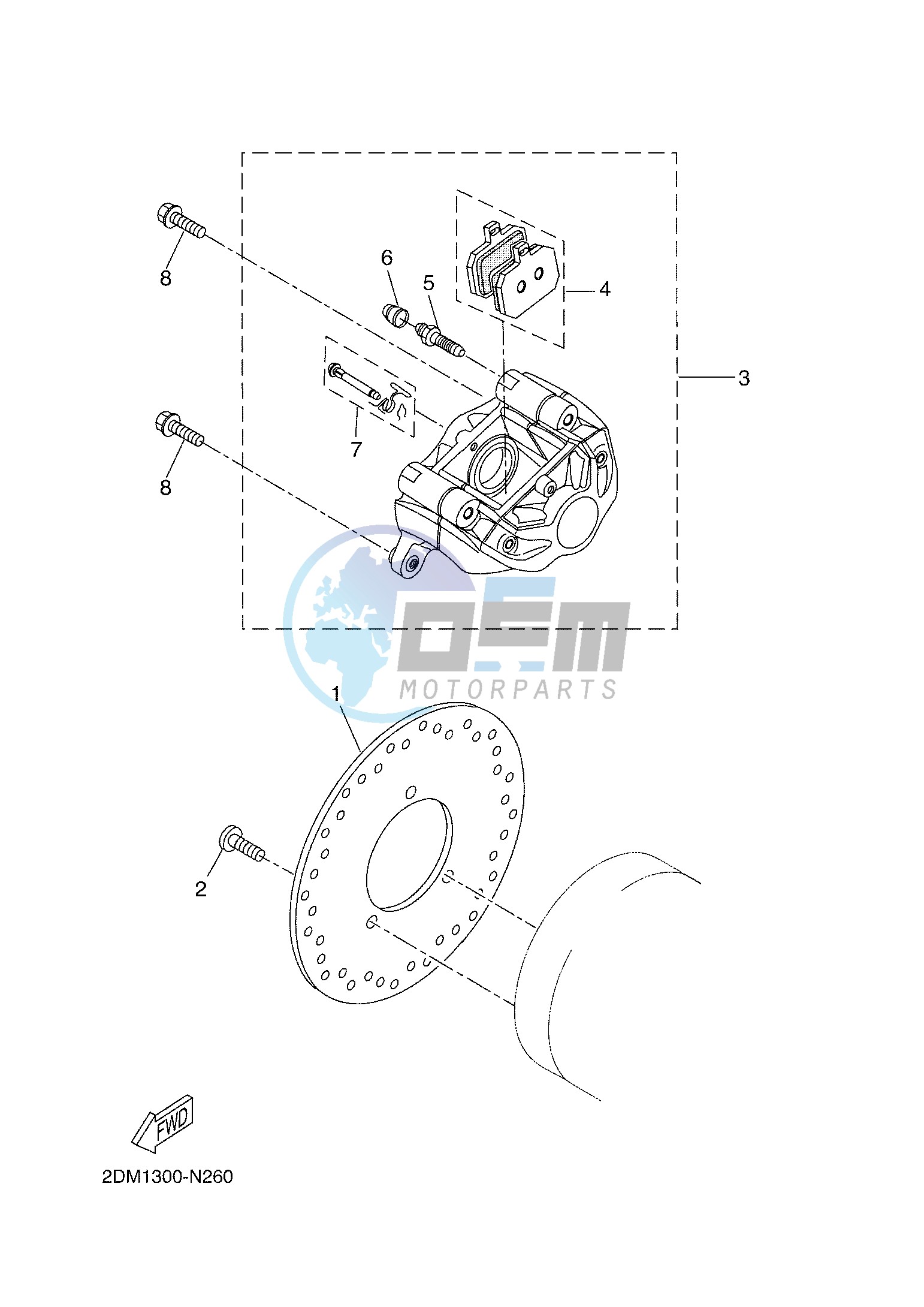 REAR BRAKE CALIPER