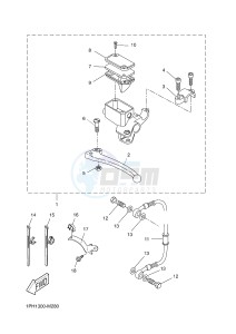 NS50 NITRO (1PH2) drawing REAR MASTER CYLINDER