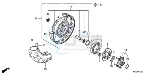 VT750CA9 Ireland - (EK / ST) drawing REAR WHEEL