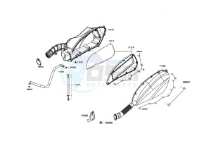 XCITING 400 drawing Air Cleaner