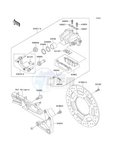 VN 1500 P [VULCAN 1500 MEAN STREAK] (P1-P2) [VULCAN 1500 MEAN STREAK] drawing REAR BRAKE