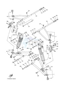 YFZ450R YFZ450RSSE YFZ450R SPECIAL EDITION (1TDA) drawing FRONT SUSPENSION & WHEEL