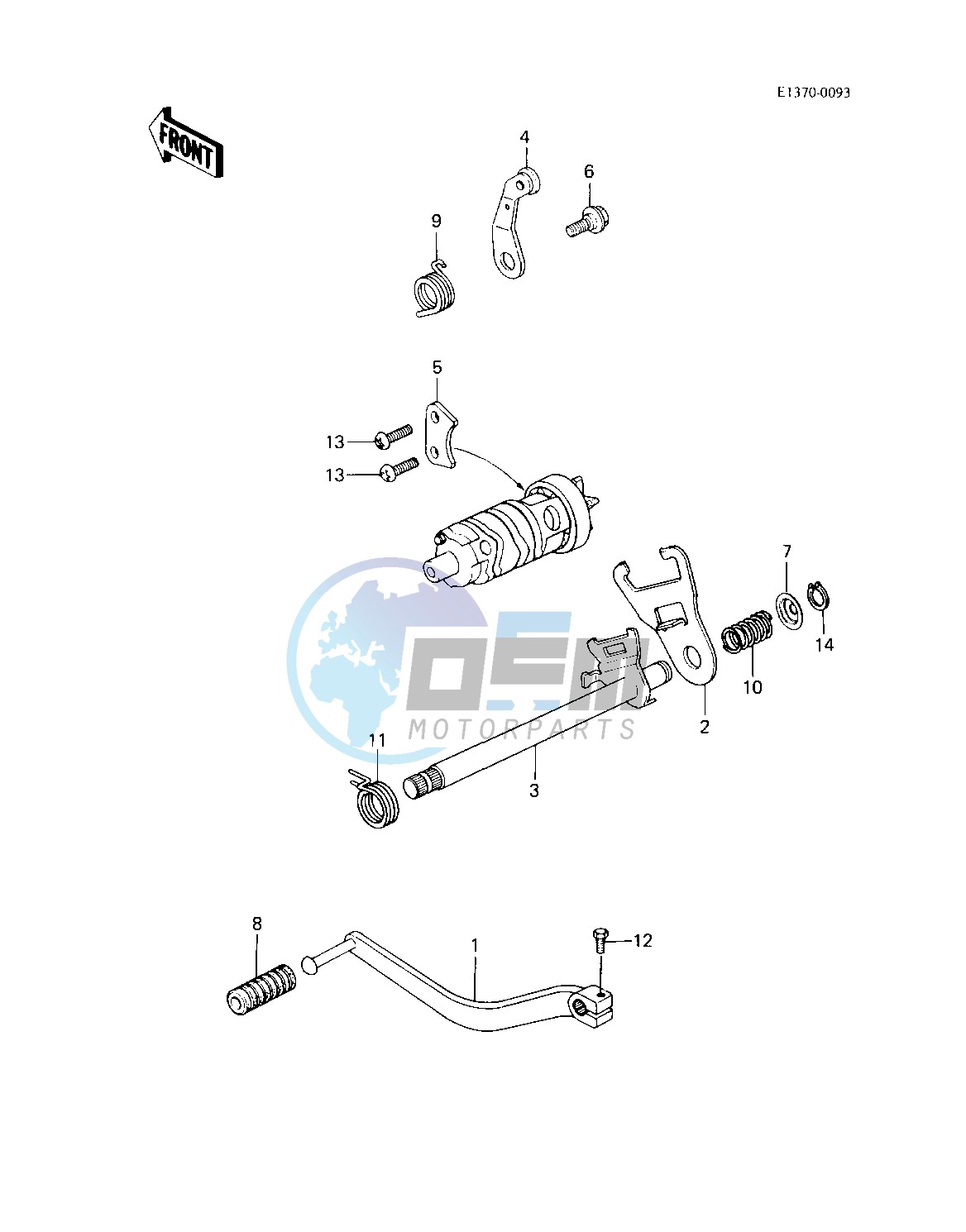 GEAR CHANGE MECHANISM -- 83 KLT200-C1- -