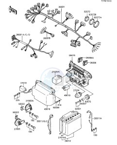 ZX 1100 A [GPZ] (A1-A2) [GPZ] drawing CHASSIS ELECTRICAL EQUIPMENT