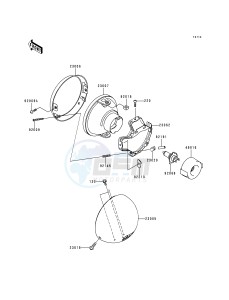 VN 1500 L [VULCAN 1500 NOMAD FI] (L1) [VULCAN 1500 NOMAD FI] drawing HEADLIGHT-- S- -