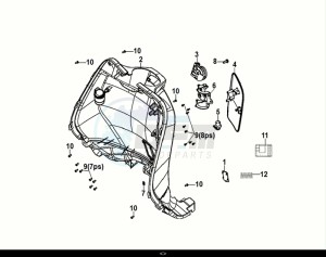 FIDDLE IV 50 (XG05W1-EU) (E5) (M1-M3) drawing FRONT INNER COVER