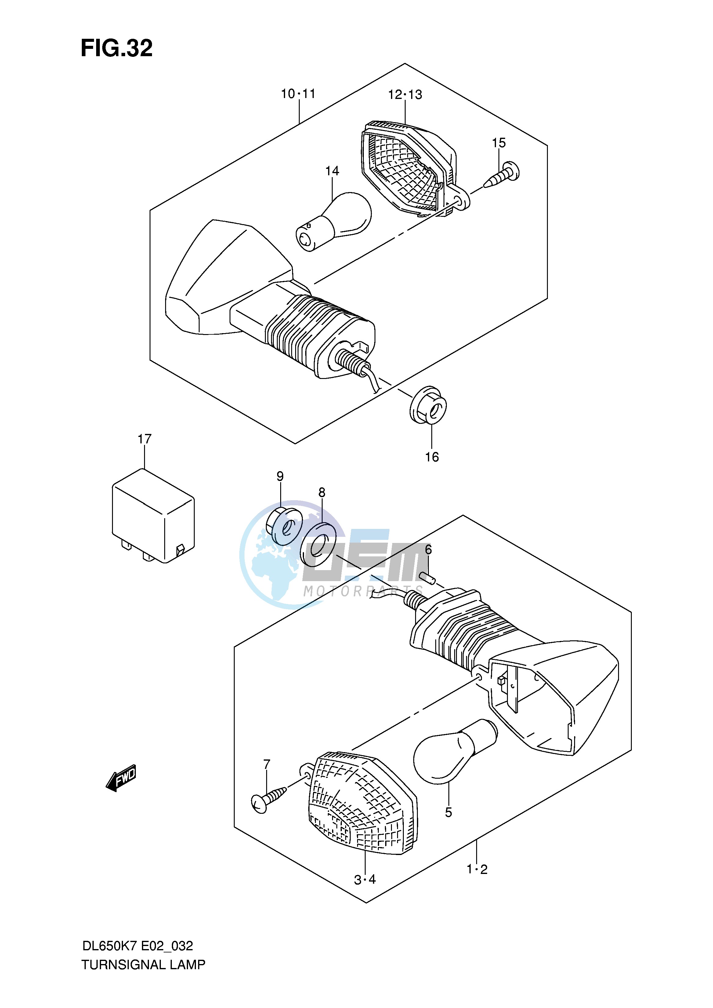 TURNSIGNAL LAMP (MODEL K7 K8)