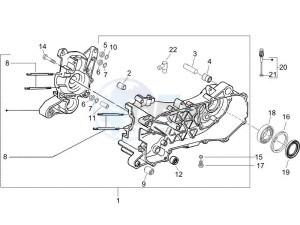 Runner 50 Pure Jet drawing Crankcase