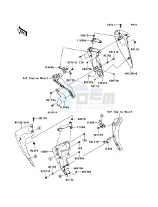 Z750R ABS ZR750PBF FR GB XX (EU ME A(FRICA) drawing Cowling Lowers