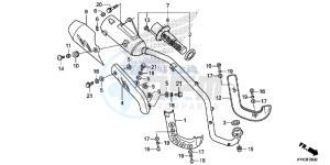 CRF110FD CRF110F Europe Direct - (ED) drawing EXHAUST MUFFLER