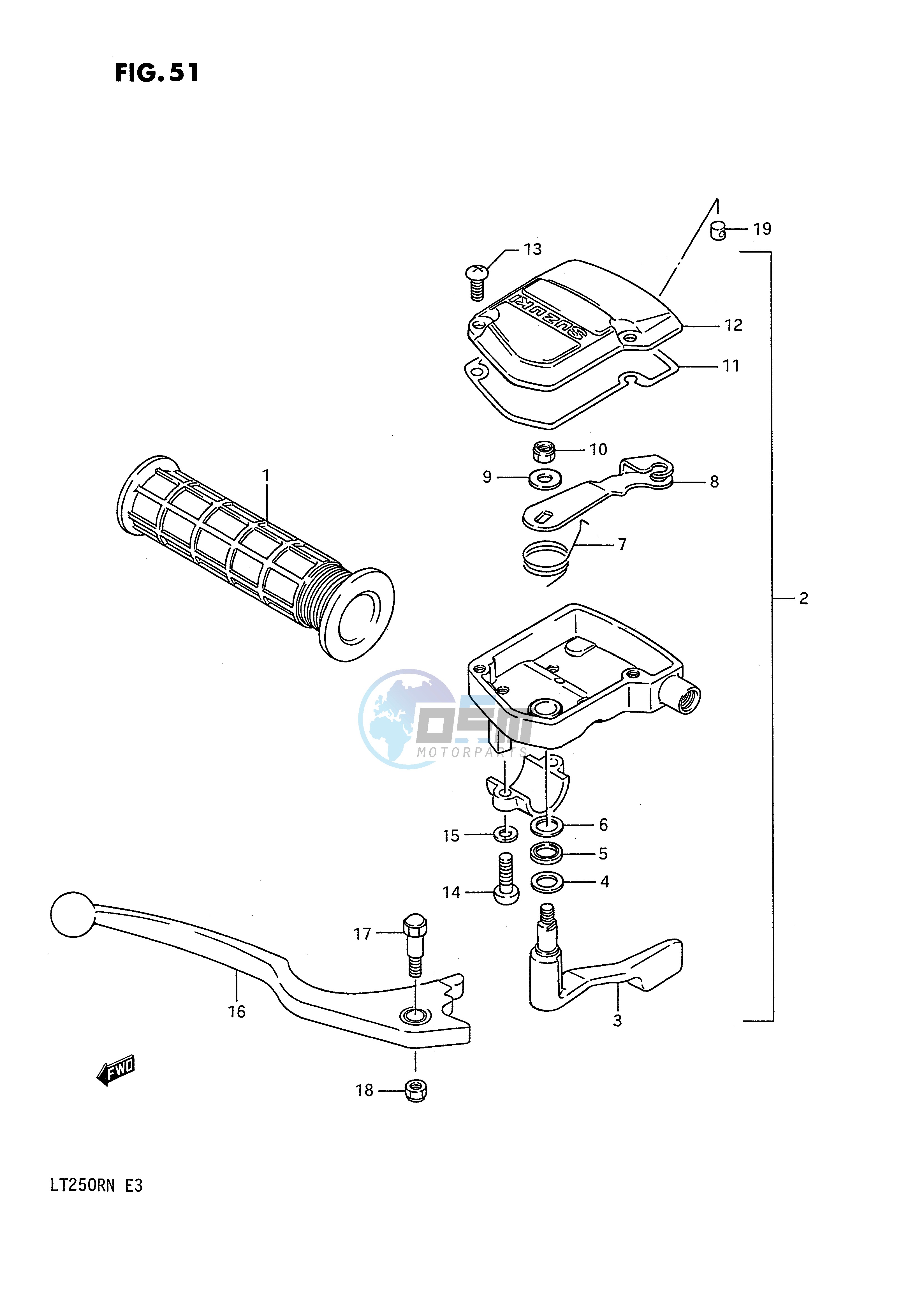 BRAKE LEVER (MODEL H J K L)