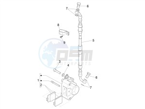 ZIP 50 4T NOABS E4 (EMEA) drawing Brakes pipes - Calipers