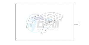 VT750CA9 Australia - (U / MME SPC) drawing REAR CARRIER