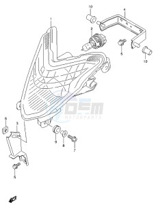 LT-Z400 drawing HEADLAMP