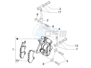 Fly 150 4t drawing Brakes hose  - Calipers