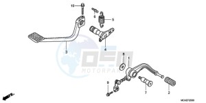 GL1800A BR - (BR) drawing PEDAL