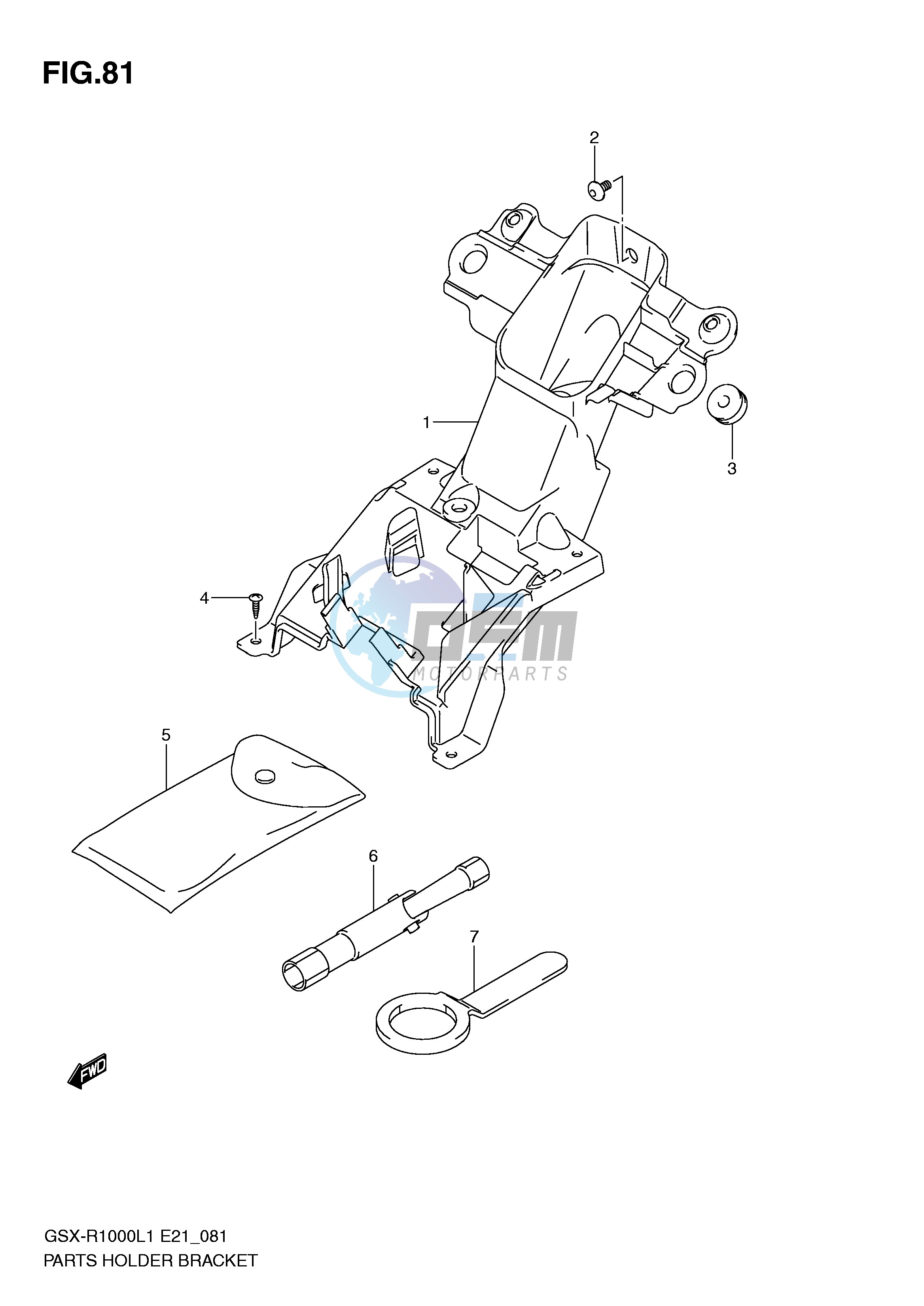 PARTS HOLDER BRACKET