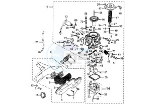 ELYSEO 125-150 - 125 cc drawing CARBURETOR ELYSEO 125