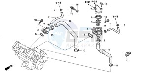 CBR600F4 drawing THERMOSTAT