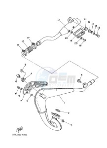 DT125 (3TTN) drawing EXHAUST