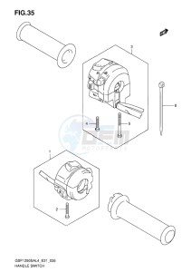 GSF-1250S ABS BANDIT EU drawing HANDLE SWITCH