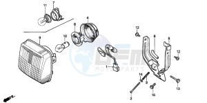 PK50S drawing HEADLIGHT