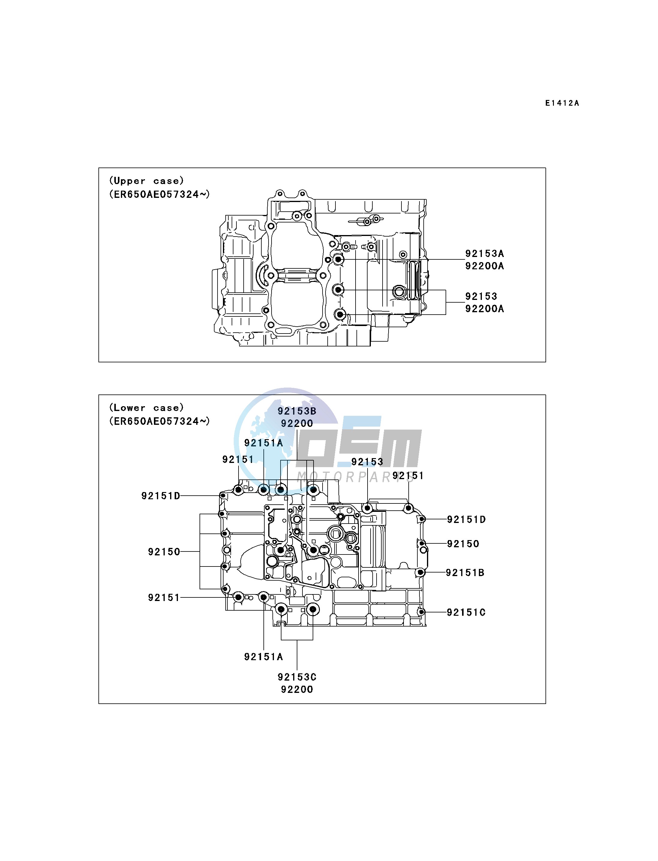 CRANKCASE BOLT PATTERN