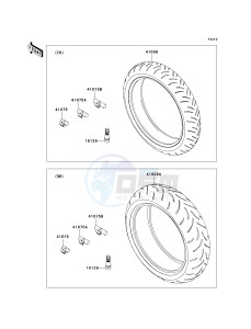 ZX 600 R [NINJA ZX-6R MONSTER ENERGY] (R9FA) R9FA drawing TIRES