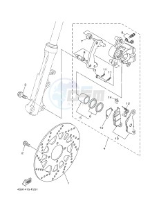 T110C (40BB) drawing FRONT BRAKE CALIPER