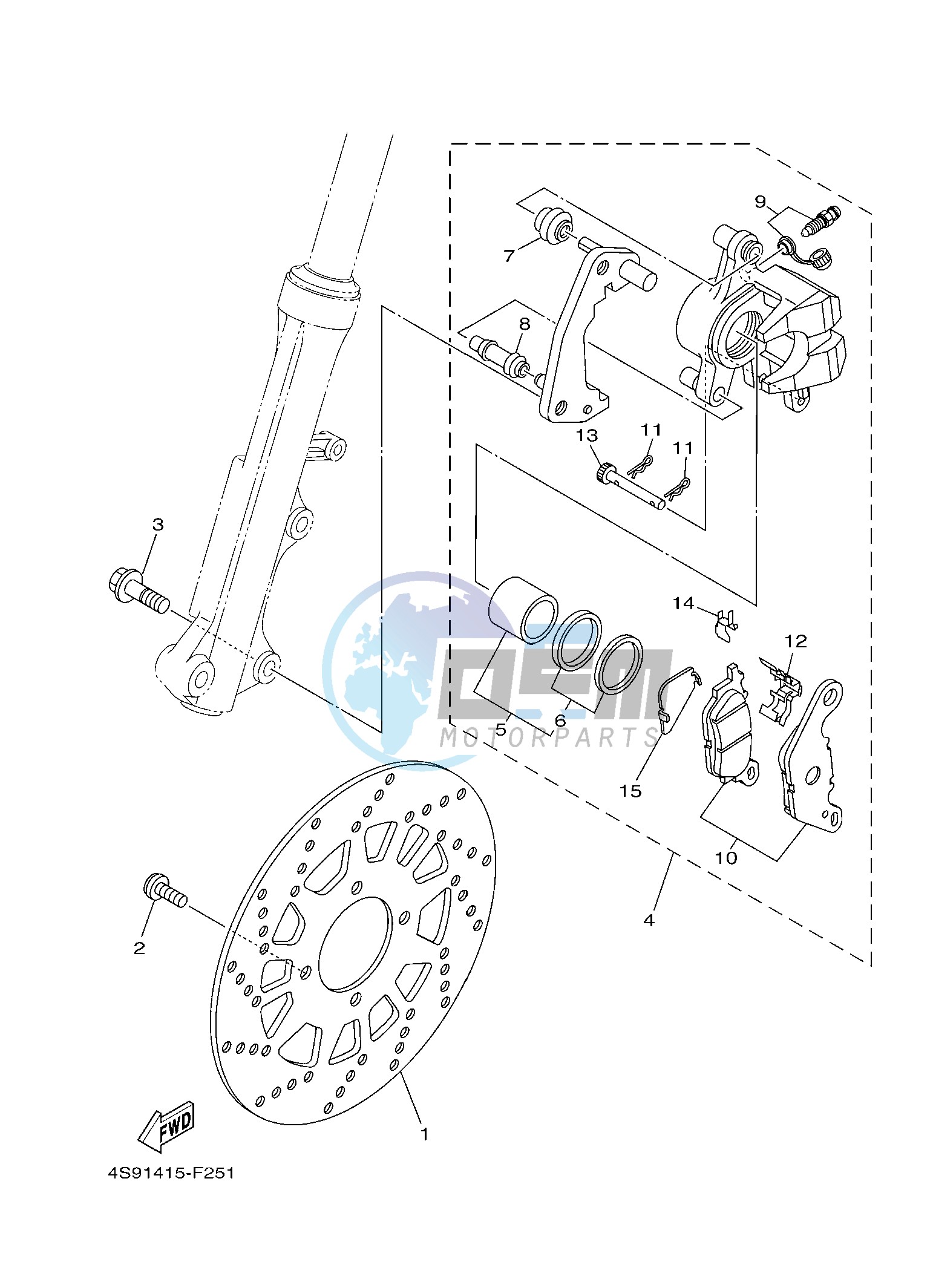 FRONT BRAKE CALIPER