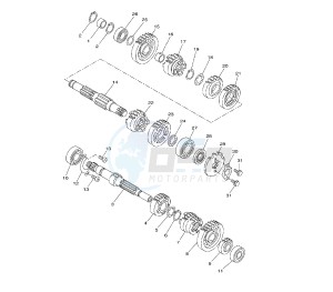 YZF R 125 drawing TRANSMISSION