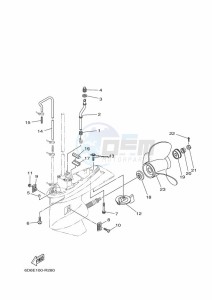 F80BETX drawing LOWER-CASING-x-DRIVE-2