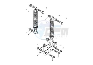 X9 EVOLUTION 200 drawing Rear Damper