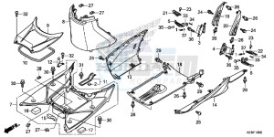 SH125AE SH125A UK - (E) drawing FLOOR STEP/UNDER COVER