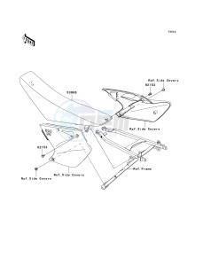 KX 250 T [KX250F] (7F) T7F drawing SEAT