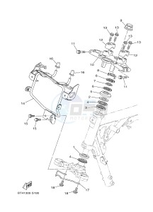 YS125-5C YS125 (BT41) drawing STEERING