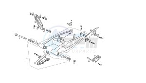 SENDA R X-TREM - 50 CC VTHSR1D1A EU2 drawing SWING ARM - SHOCK ABSORBER