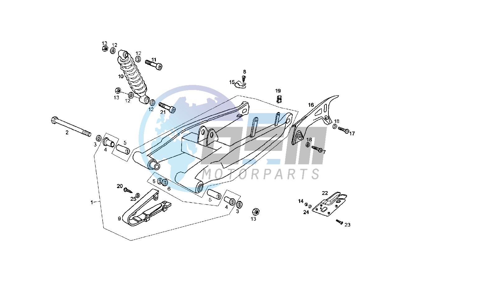 SWING ARM - SHOCK ABSORBER