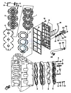 L250AET drawing CYLINDER--CRANKCASE-2