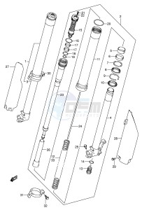 RM250 (E3-E28) drawing FRONT DAMPER (MODEL K4)