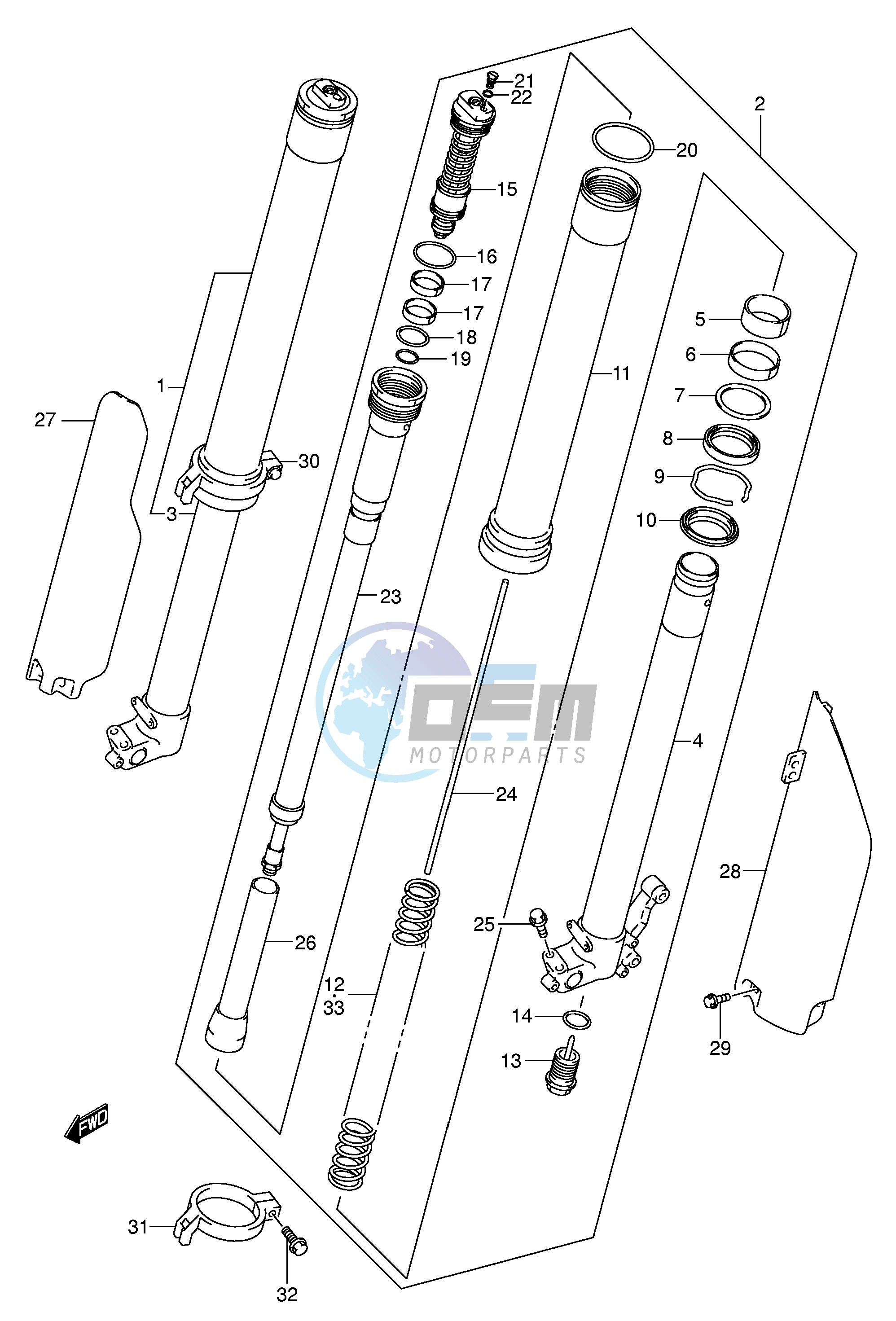 FRONT DAMPER (MODEL K4)