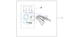 CB600FA9 Spain - (SP / ABS) drawing REAR SEAT COWL NH-A84P