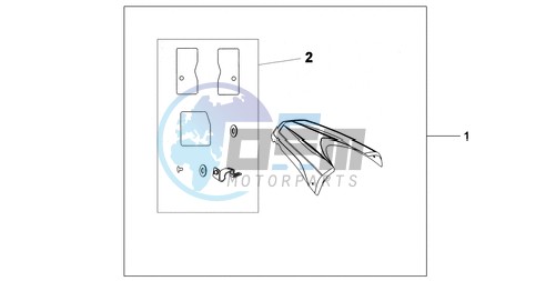 REAR SEAT COWL NH-A84P