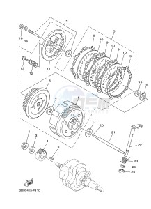 YB125 (2CS3) drawing CLUTCH