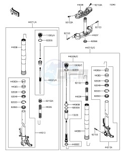 NINJA ZX-6R ZX636EGF FR GB XX (EU ME A(FRICA) drawing Front Fork