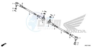 TRX420TE1F TRX420 Europe Direct - (ED) drawing TIE ROD