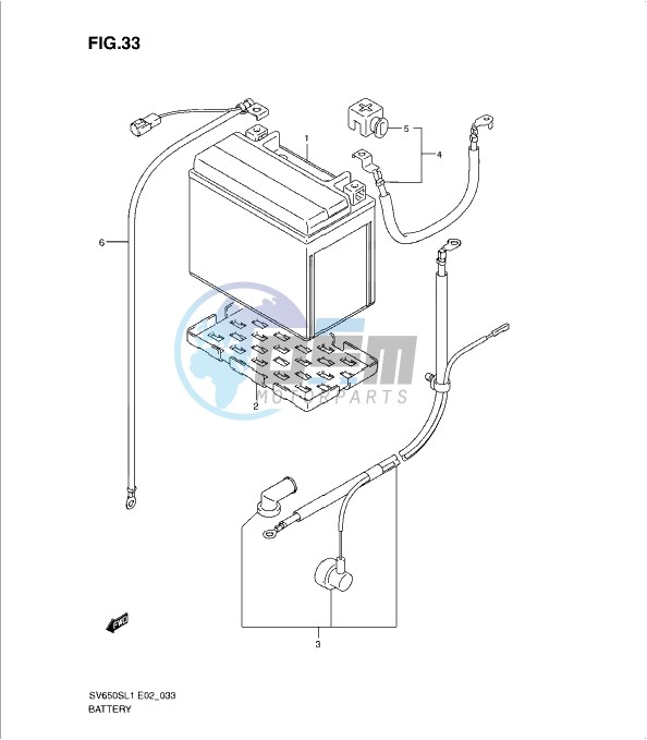 BATTERY (SV650SUL1 E24)